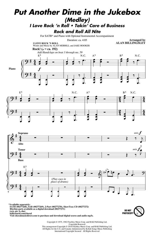 Put Another Dime In The Jukebox (Medley)